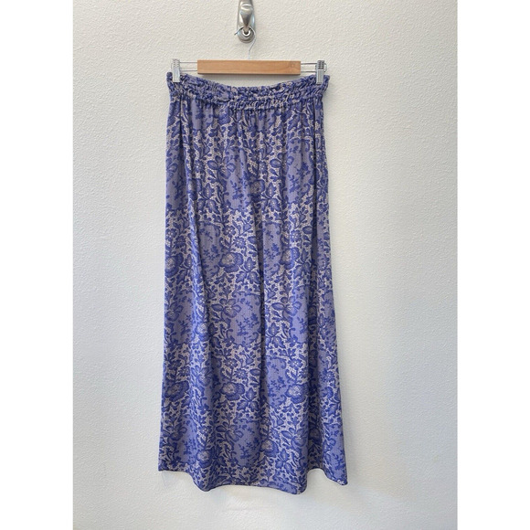 Rebecca Taylor Blue Floral Maxi Skirt - Picture 2 of 6